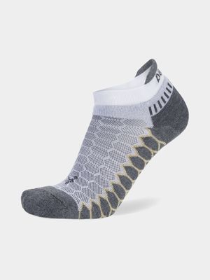 Balega SIlver Trainer Liner White/Grey Socks