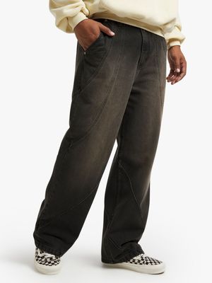 Men's Brown Denim Baggy Jeans