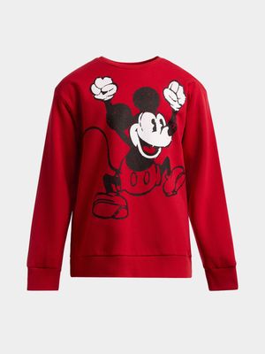 Jet Older Girls Red Mickey Mouse Active Top