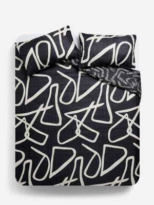 Jet Home Craft Wavy Lines Duvet Cover