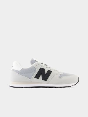 Mens New Balance 500 White/Black Sneakers