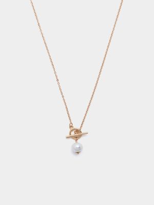 Jet Women's Single Pearl Necklace