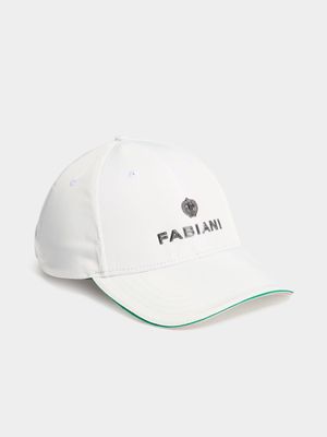 Fabiani Men's Sport Lux White Peak Cap