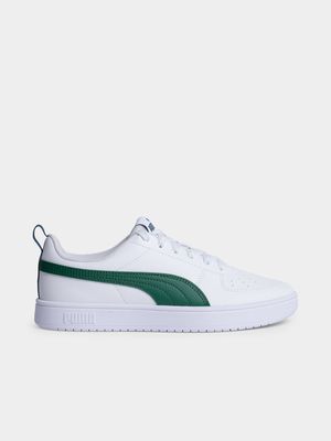 Junior Puma Rickie White/Green Sneakers