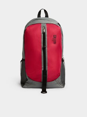 Jet Kids Red/Grey School Bag
