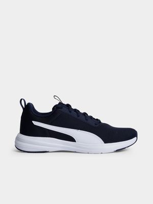Junior Puma Rickie Runner Navy/White Sneaker