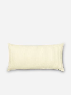 Scatter Cushion Velvet Pleat Cream 35x70cm
