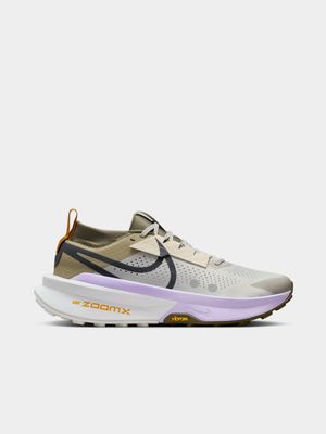 Mens Nike Zegama 2 Light Grey/Green Trail Running Shoes