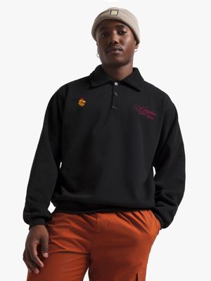 Men's Black Rugby Co-Ord Sweat Top