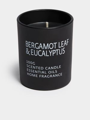 Jet Home Black Bergamot Leaf & Eucalyptus Scented Candle