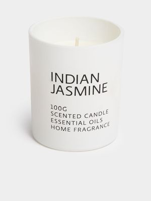 Jet Home White Indian Jasmine Scented Candle