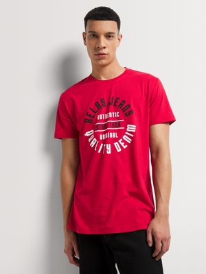 Men's Relay Jeans Heritage Red Graphic T-Shirt
