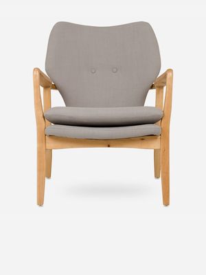 retro wooden chair linen
