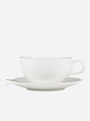 Lacasa Cup and Saucer With Gold Trim 180ml