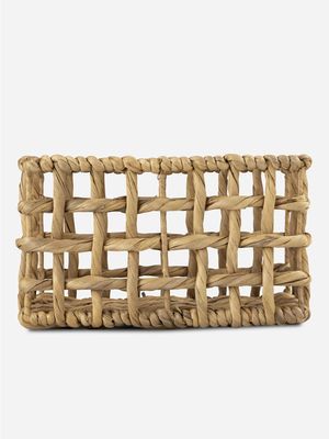 simply stored storage basket hyacinth woven weaves