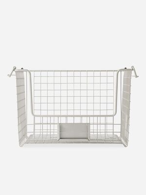 simply stored stackable basket s/steel lrg