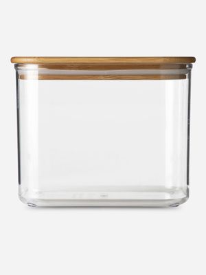 Simply Stored Canister Rectangular With Bamboo Lid 1.7L