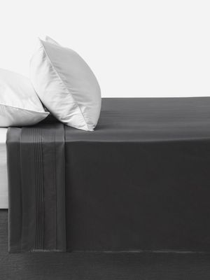 Gold Seal Certified Egyptian Cotton 800 Thread Count Flat Sheet Charcoal