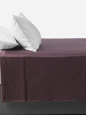 Gold Seal Certified Egyptian Cotton 600 Thread Count Flat Sheet Mauve