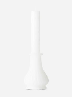 candlestick candle belly white 25cm