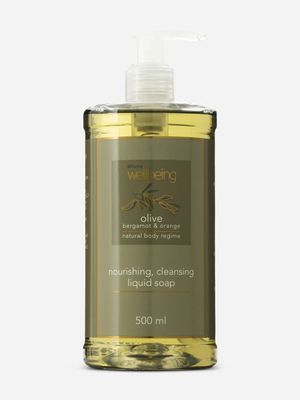 wellbeing olive liquid hand soap 500ml