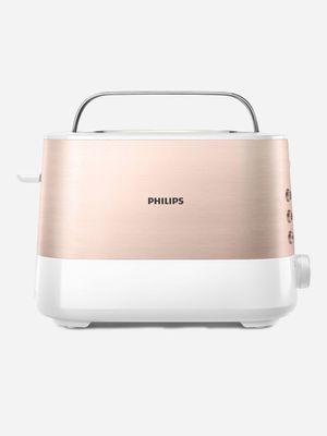 philips viva toaster rose gold 2 slice