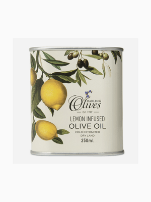 darling lemon infused olive oil tin 250ml