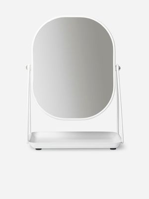 Tray Mirror White 28x12x20cm