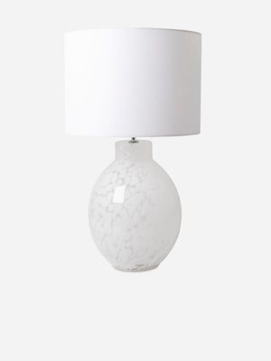 Speckled Glass Table Lamp with Shade 63cm