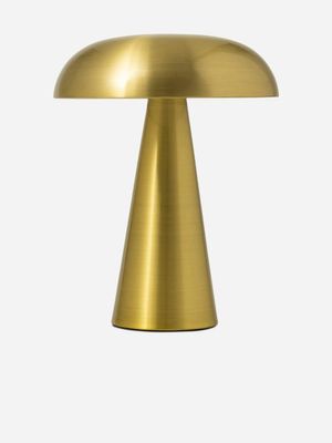 rechargeable table lamp dome gold 15x21cm