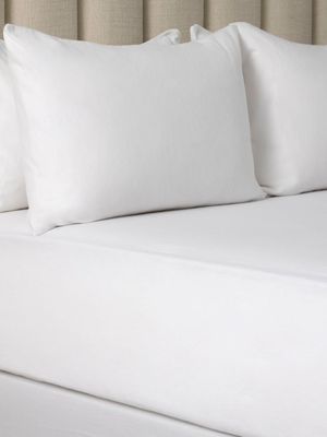 Cotton Winter Bedding Fitted Sheet White
