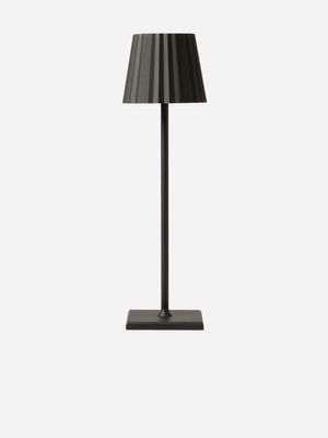 Rechargeable LED Pleated Table Lamp Black
