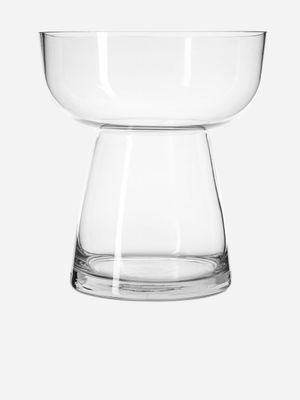 Totem Glass Vase Clear 24.5 X 21.5cm