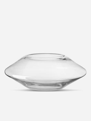 Clear Glass Eclipse Vase 13 X 31cm