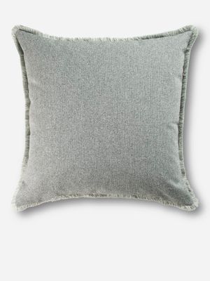 Flax Texture Scatter Cushion Grey 55x55cm