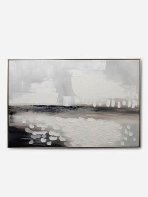 Framed Oil Painting Shoreline 80 X 120cm