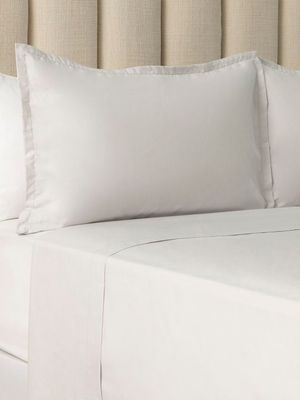 Granny Goose Most Breathable 200 Thread Count Cotton Flat Sheet Silver