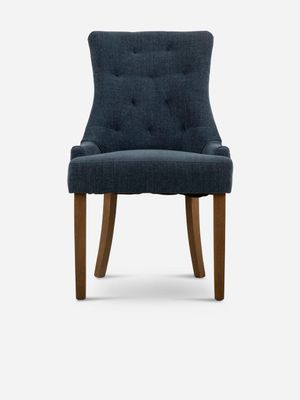 Beth Dining Chair Nature French Blue