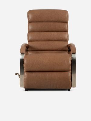 LaZboy Alexander Chair Leather Codiac Taupe