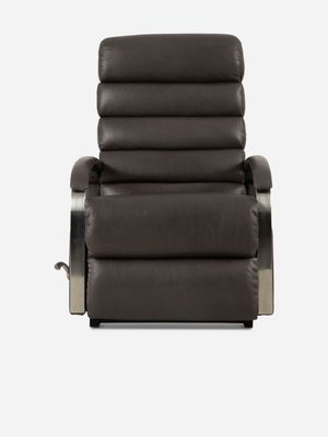 LaZboy Alexander Chair Leather Codiac Charcoal