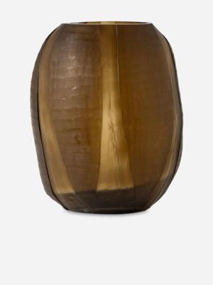 Olive Pod Cut Artisanal Vase Medium