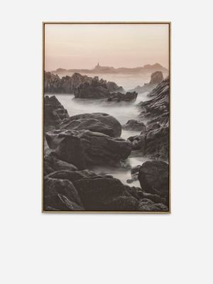Coast Framed Canvas Photograpy Art 123 X 83cm