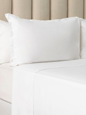Granny Goose Most Breathable 200 Thread Count Cotton Flat Sheet White