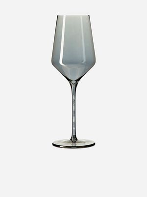 Colin Red Wine Glass Metallic Grey