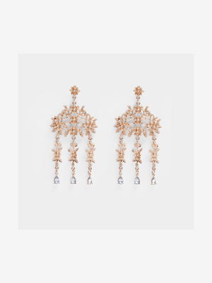 Filigree Jewel Drop Earrings