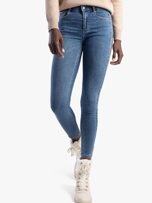 Sissy Boy Axel Skinny Jeans with Side bling Detail