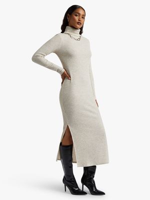 Poloneck Column Dress