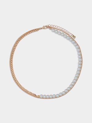 Delicate Double Pearl Chain - Jewellery