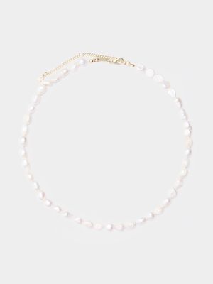 Pearl String Gold Plated Necklace
