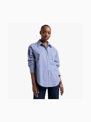 Bias Cut Poplin Shirt